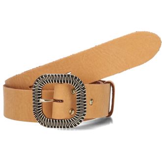 Elvy Accessoires, Dames, Bruin, 75 CM, Leer, Leren Riem voor Vrouwen