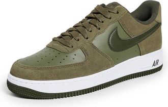 Nike Nike Mens Air Force 1 07 LV8 Sneakers, Medium Olive/Cargo Khaki/White, 7 UK