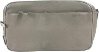 Dior Pre-owned Leather dior-bags - Heren - Vintage Clutch - Grijs - ONE Size - Leer - Vintage