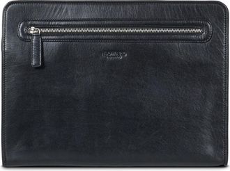 Howard London Laptop Sleeve Kieran - Heren - Laptoptassen - Zwart - ONE Size - Leer - Tassen