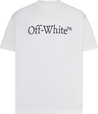 Off-white CREW NECK T-SHIRT WITH PRINT - Off-white - Man