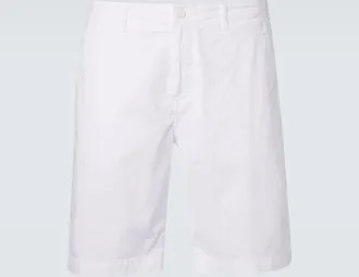 Vilebrequin Cotton-blend satin Bermuda shorts