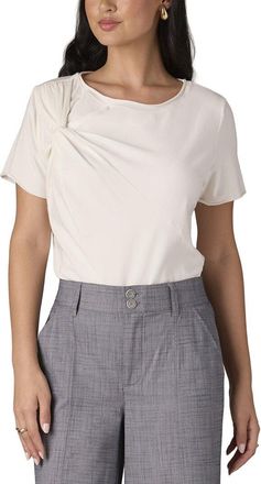 Wit & Wisdom Wit & Wisdom Twist Front Knit Top