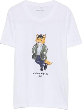 Maison Kitsun&eacute; Weekend Fox Graphic-print T-shirt