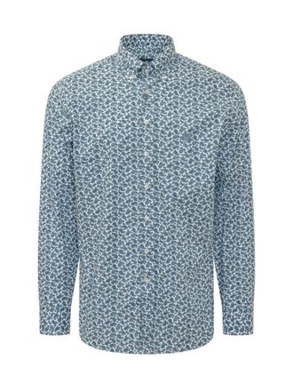 Etro Blue Regular Paisley Shirt