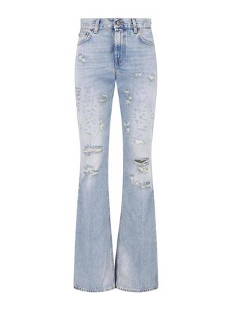 Haikure flora flared jeans