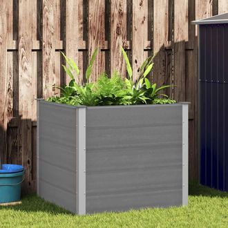 vidaXL Arriate De Wpc Gris 100x100x91 Cm Vidaxl