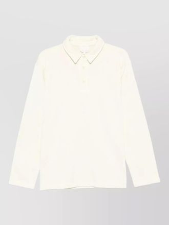 A.P.C. cotton long-sleeve polo shirt
