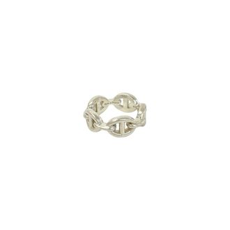 Herm&egrave;s Silver Silver 925 Band Ring (Pre-Owned)