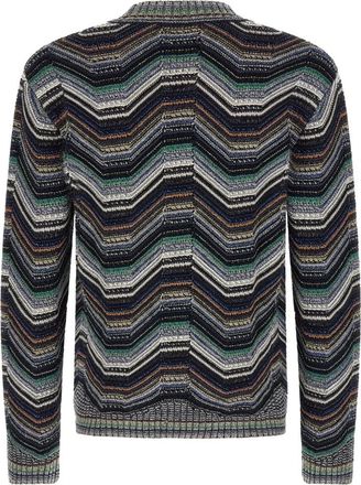 Missoni Gebreide kleding - Heren - Vesten - Veelkleurig - M - Katoen - Truien & Vesten