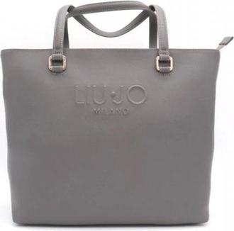Liu Jo Tote Logo Schoudertas - Dames - Shoppers - Grijs - ONE Size - Tassen