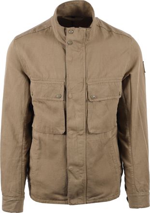 Belstaff Mens HAYFIELD JACKET FATIGUE GREEN Cotton - Size Medium