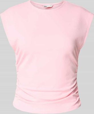 Only Slim Fit T-Shirt aus Baumwoll-Mix Modell MIRA in Rosa, Gr&ouml;&szlig;e XL