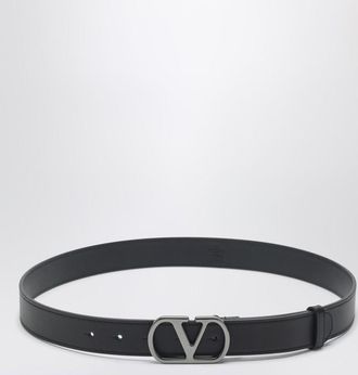 Valentino Garavani Black VLogo Signature belt