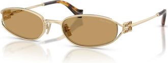Miu Miu C51S Zonnebril - Dames - Accessoires - Geel - Maat: 54 MM