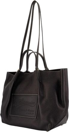 Lanvin Womens Catch By Shopper Bag - Lanvin Leather Black Calfskin Totes-Shopping-Bags