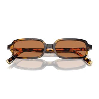 Miu Miu 0mu 11zs Vau2z1 Havana Miele Sunglasses