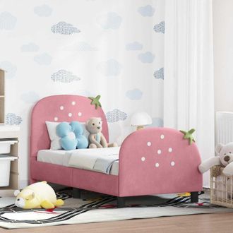 vidaXL vidaXL Struttura letto per bambini con testata Rosa 70 x 140 cm