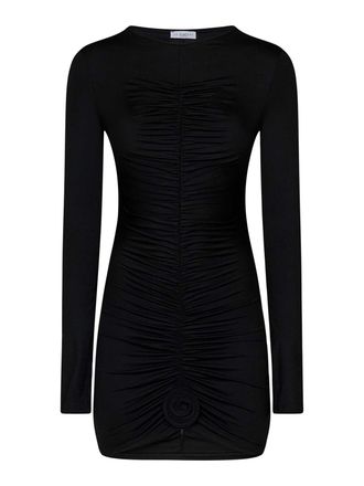La Reveche Long-Sleeved Black Minidress