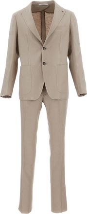 Tagliatore Montecarlo Linen Single-Breasted Suit
