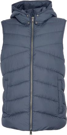 Woolrich Gewatteerd donsvest in Melton Blue - Heren - Bodywarmers - Blauw - XL - Katoen - Jassen