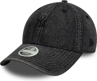 New Era Womens Cap 9twenty Black Denim Polyester Cotton Hat