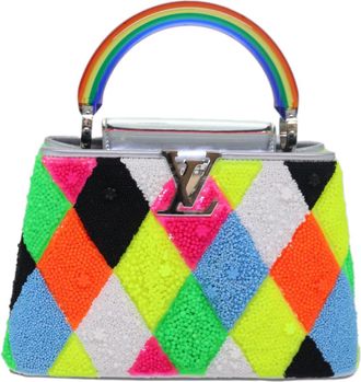 Louis Vuitton Capucines Bag Leather With Resin Multicolour Resin Bag (Pre-Owned)