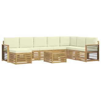 vidaXL Juegos De Sof&aacute;s Madera De Acacia S&oacute;lida Vidaxl