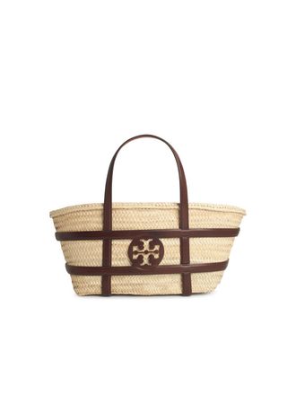 Tory Burch Tory Burch Ella Eimerbeutel im Beige Stroh