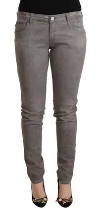 Acht Cotton Low Waist Skinny Push Up blue Womens Jeans