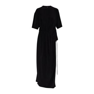 Sportmax Dames, Jurken, Zwart, Maat: S Viscose