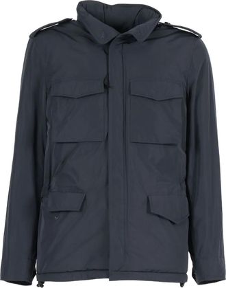 Aspesi hooded flap-pocket jacket - Blue