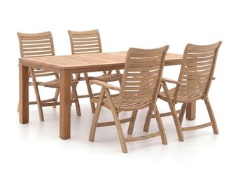 Sunyard Furniture Sunyard Corby/Buxton 200cm dining tuinset 5-delig verstelbaar