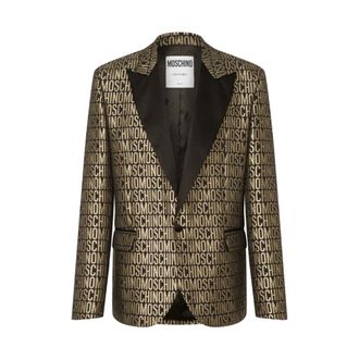 Moschino Logo Lurex Jacket - male - Moschino - Blazers - Multicolor - L - Jackets