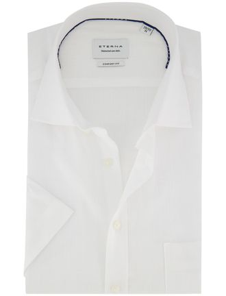 Eterna Overhemd wit Eterna korte mouw comfort fit