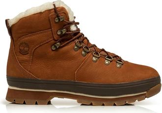 Timberland Euro Hiker WP Fur Lined Saddle - Dames - Veterlaarzen - Bruin - 37 EU - Leer - Schoenen