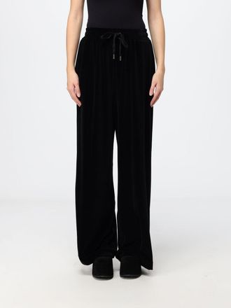 Dolce & Gabbana Pantaloni jogging in velluto gessato a gamba dritta