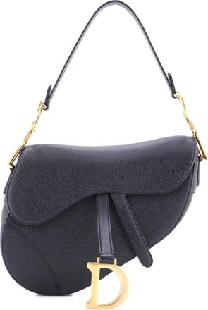 Dior Saddle Handbag Leather Medium shoulder bag - Zwart