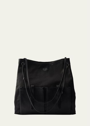 Prada Route Leather Shoulder Bag