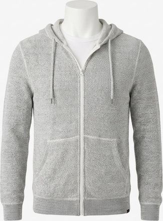 Faherty MenS Whitewater Full Zip Hoodie In Grey Shell Loop