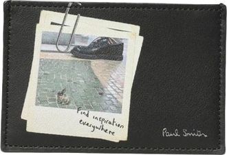 Paul Smith Polaroid kaarthouder - Heren - Accessoires - Zwart - Maat: ONE Size Zijde