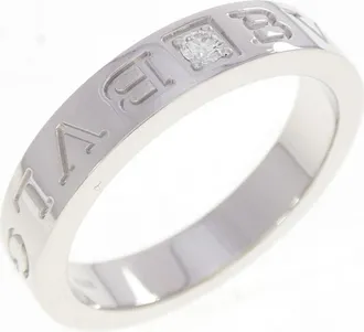 Bulgari White Gold White Gold (18K) Band Ring (Pre-Owned)