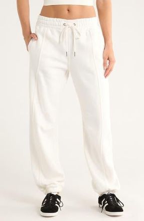 Free People FP Movement Sprint to the Finish Seamed Sweatpants in Ivory at Nordstrom Rack, Size X-Large