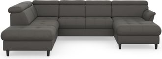 Sit&more Wohnlandschaft »Marano U-Form« inklusive Kopfteilverstellung, wahlweise mit Bettfunktion, Bettkasten