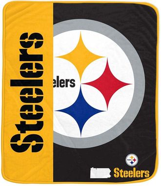 Pegasus Sports Pittsburgh Steelers Nfl Team Logo Soft Fleece Throw