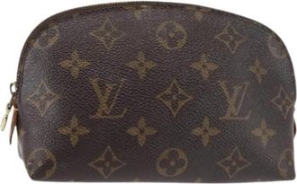 Louis Vuitton Pre-owned Canvas Pouch - Dames - Vintage Mini Tas - Bruin - ONE Size - Vintage