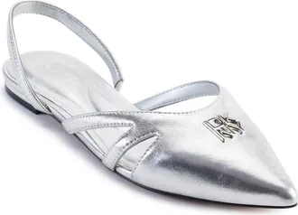 DKNY Verity Slingback Flat in Silver at Nordstrom Rack, Size 9.5