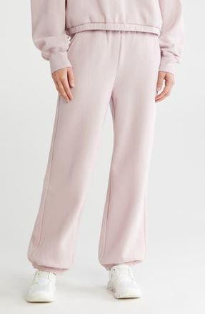 Zella Feather Fleece Cinch Bottom Pants in Purple Lilac at Nordstrom Rack, Size X-Large