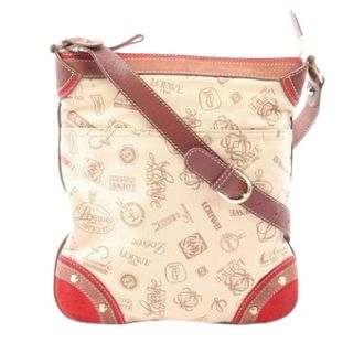 Loewe Pre-owned Cross Body Bags, female, Beige, Size: ONE SIZE Pre-owned Canvas Shoulder Bag