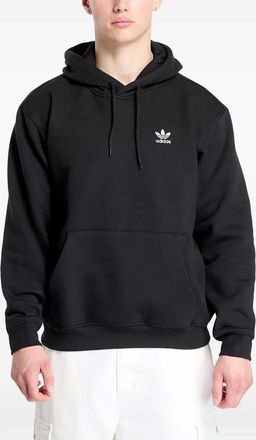 adidas logo-embroidered hoodie - men - Recycled Polyester/Cotton - S - Black
